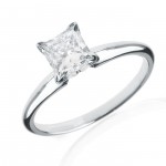White Gold 1/2ct TDW Certified Diamond Engagement Ring - Handcrafted By Name My Rings™