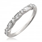 White Gold 1/2ct TDW Diamond Wedding Band - Handcrafted By Name My Rings™