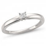 Jewelry White Gold 1/10ct TDW Diamond Ring - Handcrafted By Name My Rings™