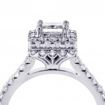 Platinum 2 3/5ct TDW Diamond Halo Bridal Ring Set - Handcrafted By Name My Rings™