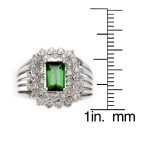 Pre-owned White Gold 1/2 ct TDW Green Tourmaline Estate Ring - Handcrafted By Name My Rings™