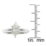 Gold 1ct TDW IGL Certified 6-Prong Marquise Diamond Solitaire Ring - Handcrafted By Name My Rings™