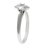 White Gold 1ct TDW IGL Certified 6-Prong Pear Cut Diamond Solitaire Ring - Handcrafted By Name My Rings™
