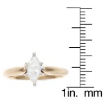 Gold 1/2ct TDW IGL Certified 6-prong Marquise Diamond Solitaire Ring - Handcrafted By Name My Rings™