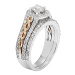 SofiaGold Diamond 2-piece Bridal Ring - Handcrafted By Name My Rings™