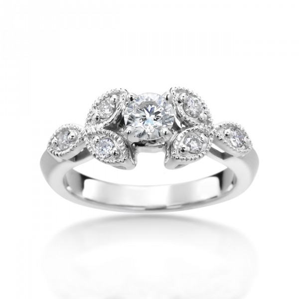 White Gold 4/5ct TDW Diamond Ring - Handcrafted By Name My Rings™