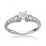 White Gold 4/5ct TDW Diamond Solitaire Engagement Ring - Handcrafted By Name My Rings™
