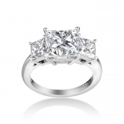 Platinum 5.92ct TDW Certified Diamond Engagement Ring - Handcrafted By Name My Rings™