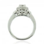 Limited Edition White Gold and Round Diamond Bridal Engagement Ring - Handcrafted By Name My Rings™