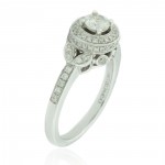 Limited Edition White Gold and Round Diamond Bridal Engagement Ring - Handcrafted By Name My Rings™