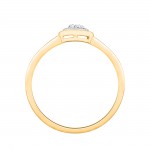 Gold 1/10ct Diamond Cluster Engagement Ring - Handcrafted By Name My Rings™