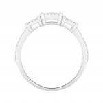 Sterling Silver 1/5ct TDW Round-cut Diamond Engagement Ring - Handcrafted By Name My Rings™