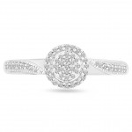 Sterling Silver 1/6ct TDW Diamond Engagement and Wedding Ring - Handcrafted By Name My Rings™