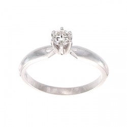 Gold 1/4ct TDW Certified Diamond Solitaire Engagement Ring - Handcrafted By Name My Rings™