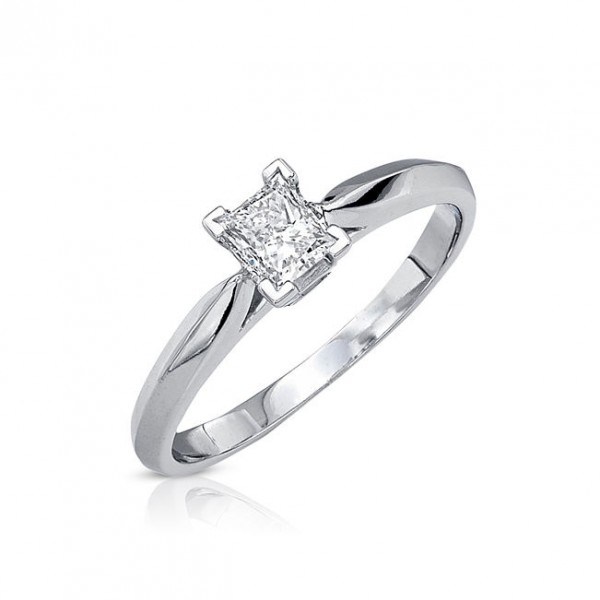 Gold 3/8ct TDW Certified Diamond Engagement Ring - Handcrafted By Name My Rings™