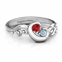 Personalised Cradle of Love Ring - Handcrafted By Name My Rings™