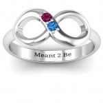 Personalised Twosome Infinity Ring - Handcrafted By Name My Rings™