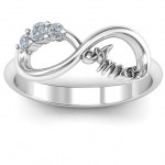Personalised Amor Infinity Ring - Handcrafted By Name My Rings™
