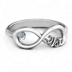 Personalised Celebrate 21 Infinity Ring - Handcrafted By Name My Rings™
