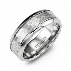 Personalised Cobalt Patterned Ring - Handcrafted By Name My Rings™