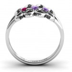 Personalised Echo of Love Infinity Ring - Handcrafted By Name My Rings™