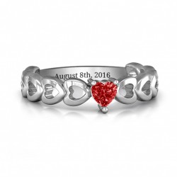 Personalised Enchanting Love Promise Ring - Handcrafted By Name My Rings™