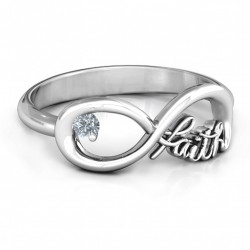 Personalised Faith Infinity Ring - Handcrafted By Name My Rings™