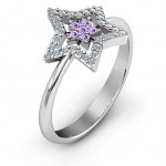 Personalised Floating Star with Halo Ring - Handcrafted By Name My Rings™