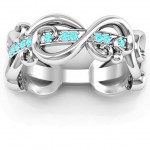 Personalised Imperative Love Infinity Ring - Handcrafted By Name My Rings™