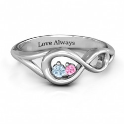Personalised Infinity Love Nest Ring - Handcrafted By Name My Rings™