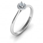 Personalised Little Luxury Halo Ring - Handcrafted By Name My Rings™