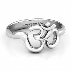 Personalised Om Sound of Universe Ring - Handcrafted By Name My Rings™