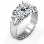 Personalised Paved in Love Ring - Handcrafted By Name My Rings™