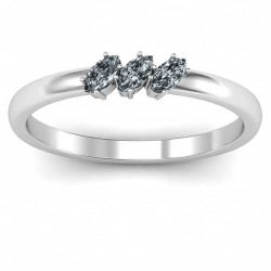Personalised Petit Marquise Trio Ring - Handcrafted By Name My Rings™