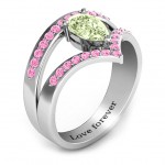 Personalised Point Of Elegance Ring - Handcrafted By Name My Rings™