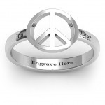 Personalised Shanti Peace Ring - Handcrafted By Name My Rings™
