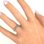 Personalised Shape of her Heart Band Ring - Handcrafted By Name My Rings™