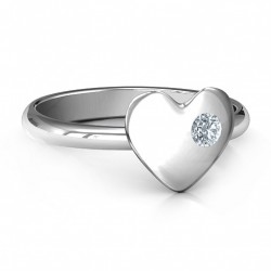 Personalised Soulmate's Heart Ring - Handcrafted By Name My Rings™