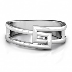 Personalised Square on Square Geometric Ring - Handcrafted By Name My Rings™