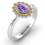 Personalised Starburst Ring - Handcrafted By Name My Rings™