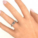 Personalised Solitaire Heart Ring - Handcrafted By Name My Rings™