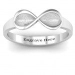 Personalised Vogue Infinity Ring - Handcrafted By Name My Rings™