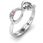 Personalised 210 Stone Nana Infinity Ring - Handcrafted By Name My Rings™
