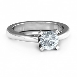 Personalised Adoration Solitaire Ring - Handcrafted By Name My Rings™