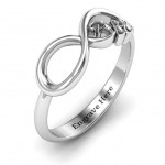 Personalised BFF Friendship Infinity Ring - Handcrafted By Name My Rings™