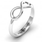Personalised Classic Infinity Ring - Handcrafted By Name My Rings™
