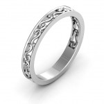 Personalised Filigree Band Ring - Handcrafted By Name My Rings™