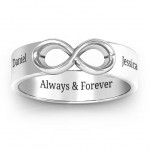 Personalised Men's Expression of Infinity Band - Handcrafted By Name My Rings™