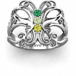 Personalised Precious Butterfly Ring - Handcrafted By Name My Rings™
