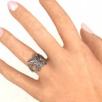 Personalised Precious Butterfly Ring - Handcrafted By Name My Rings™
